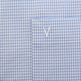 MARVELIS Hemd MODERN FIT Vichykaro langarm