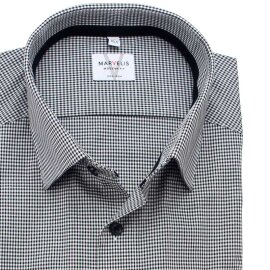 MARVELIS Hemd MODERN FIT Vichykaro langarm
