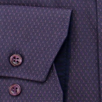 MARVELIS Hemd MODERN FIT diamant Jacquard structure langarm