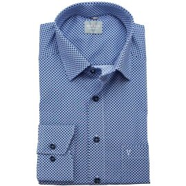 MARVELIS Hemd COMFORT FIT modischer statement Druck langarm