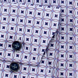 MARVELIS Hemd COMFORT FIT modischer statement Druck langarm