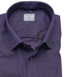 MARVELIS Hemd COMFORT FIT Diamant Jacquard langarm