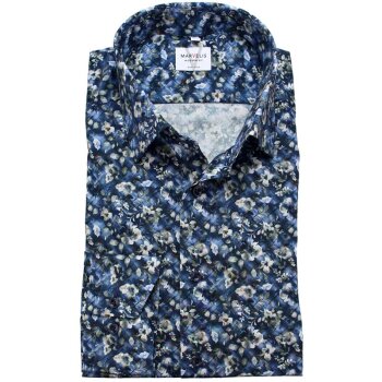 MARVELIS Hemd MODERN FIT modischer statement Druck langarm