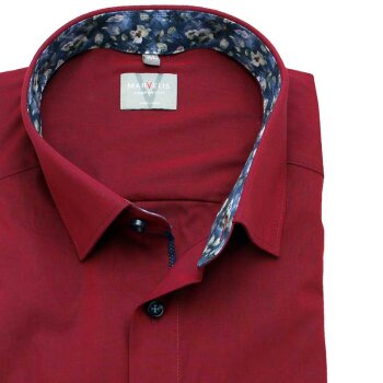 MARVELIS Hemd COMFORT FIT edel chambray langarm mit kontrast