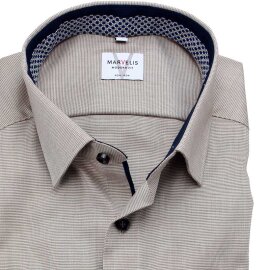 MARVELIS chemise pour homme MODERN FIT carreau à...