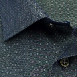 MARVELIS Hemd MODERN FIT diamant Jacquard structure langarm