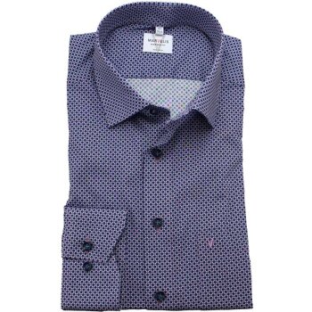 MARVELIS Hemd MODERN FIT modischer statement Druck langarm