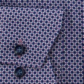 MARVELIS Hemd MODERN FIT modischer statement Druck langarm