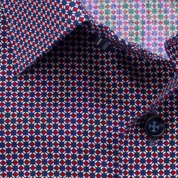 MARVELIS Hemd MODERN FIT modischer statement Druck langarm