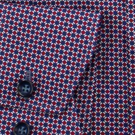 MARVELIS Hemd MODERN FIT modischer statement Druck langarm
