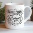 Kaffeetasse „Kaffee zuerst, Entscheidungen später“ – 11oz Keramik, weiß glänzend