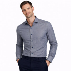OLYMP Hemd No SIX super slim Uni Langarm - Kontrast