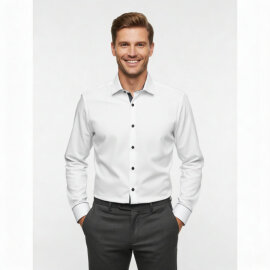 OLYMP Hemd No SIX super slim Uni Langarm - Kontrast
