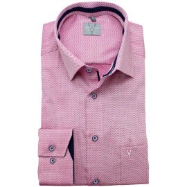 MARVELIS Hemd COMFORT FIT Diamant Jacquard 3D Structure...