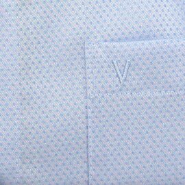MARVELIS Hemd COMFORT FIT Diamant Jacquard 3D Structure langarm