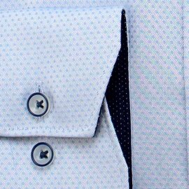 MARVELIS Hemd COMFORT FIT Diamant Jacquard 3D Structure langarm