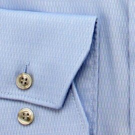 MARVELIS Hemd COMFORT FIT Diamant Jacquard 3D Structure langarm