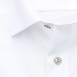 MARVELIS Hemd COMFORT FIT Diamant Jacquard 3D Structure langarm