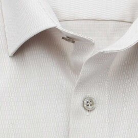 MARVELIS Hemd COMFORT FIT Diamant Jacquard 3D Structure langarm
