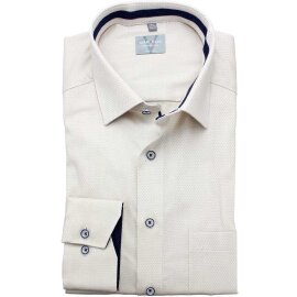 MARVELIS Hemd COMFORT FIT Diamant Jacquard 3D Structure...