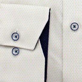 MARVELIS Hemd COMFORT FIT Diamant Jacquard 3D Structure langarm