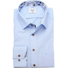 MARVELIS Hemd MODERN FIT Fil a Fil Langarm