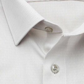 MARVELIS Hemd MODERN FIT diamant Jacquard structure langarm