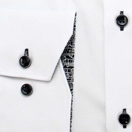 MARVELIS Hemd MODERN FIT uni langarm kontrast