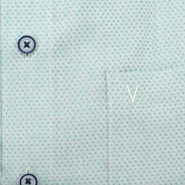 MARVELIS Hemd COMFORT FIT Diamant Jacquard 3D Structure langarm
