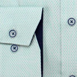 MARVELIS Hemd COMFORT FIT Diamant Jacquard 3D Structure langarm