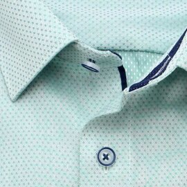 MARVELIS Hemd COMFORT FIT Diamant Jacquard 3D Structure langarm