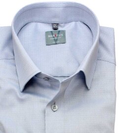 MARVELIS Hemd COMFORT FIT Diamant Jacquard 3D Structure langarm