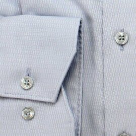 MARVELIS Hemd COMFORT FIT Diamant Jacquard 3D Structure langarm