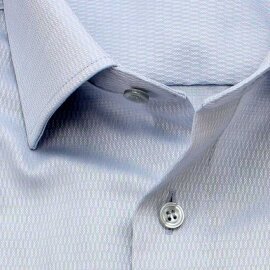 MARVELIS Hemd COMFORT FIT Diamant Jacquard 3D Structure langarm
