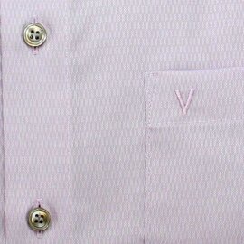 MARVELIS Hemd MODERN FIT diamant Jacquard structure langarm