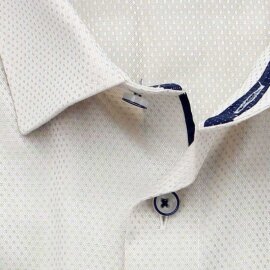 MARVELIS Hemd MODERN FIT diamant Jacquard structure langarm