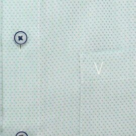 MARVELIS Hemd MODERN FIT diamant Jacquard structure langarm