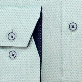 MARVELIS Hemd MODERN FIT diamant Jacquard structure langarm