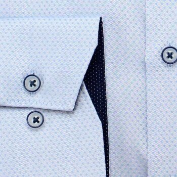 MARVELIS Hemd MODERN FIT diamant Jacquard structure langarm