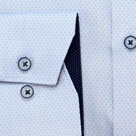 MARVELIS Hemd MODERN FIT diamant Jacquard structure langarm