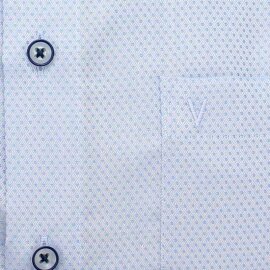 MARVELIS Hemd MODERN FIT diamant Jacquard structure langarm