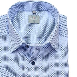 MARVELIS Hemd COMFORT FIT modischer statement Druck halbarm