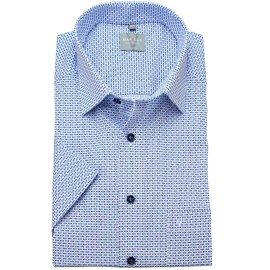 MARVELIS Hemd COMFORT FIT modischer statement Druck halbarm
