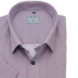MARVELIS Men`s Shirt COMFORT FIT statement print short sleeve