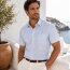 MARVELIS jacquard camisa para hombres COMFORT FIT mangas cortas