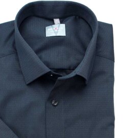MARVELIS Hemd COMFORT FIT sommer jacquard halbarm