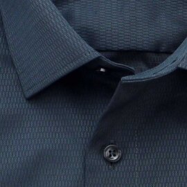 MARVELIS chemise pour homme COMFORT FIT jacquard à manches courtes