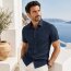 MARVELIS chemise pour homme COMFORT FIT jacquard à manches courtes