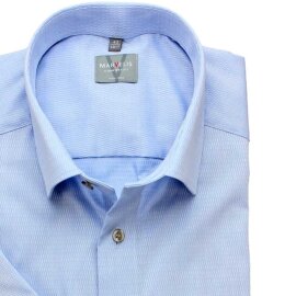 MARVELIS chemise pour homme COMFORT FIT jacquard à manches courtes