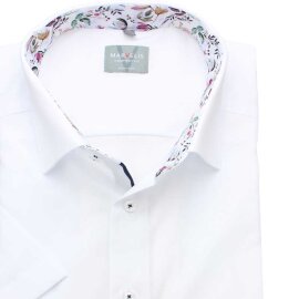 MARVELIS COMFORT FIT Fil a Fil camisa para hombres mangas cortas